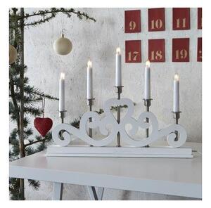 Markslöjd 700640 - Candeliere natalizio SVANEHOLM 5xE10/3W/230V bianco