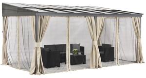 Tettoia in alluminio 3 x 6 m Tarragona Premium Garden Point beige