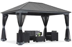 Gazebo in metallo Sardegna 3x3 con zanzariera Garden Point beige
