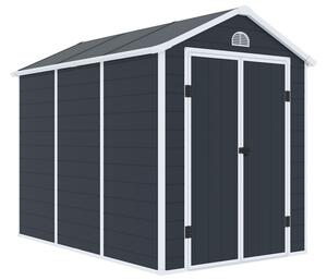 Casetta per attrezzi in plastica Bergen 1,9 x 2,8 m CoverTech antracite