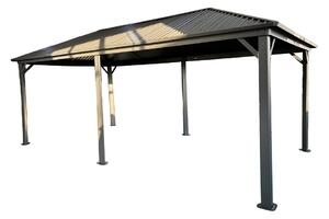 Gazebo in metallo Sardegna 3x6 Garden Point antracite