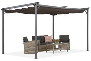 Pergola per patio La Palma 4x4m Garden Point marrone