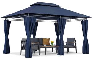 Padiglione da giardino Garden Point blu navy Ibiza 3x4m