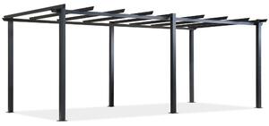 Barbados 3 x 6 m antracite Garden Point pergola in metallo per terrazze