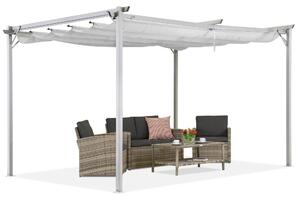 Pergola bianca da terrazzo La Palma 3x4m Garden Point
