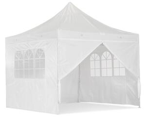 Tenda da giardino express Essen 3x3m bianca con pareti laterali Garden Point