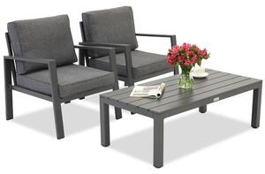Zakintos Set di mobili da terrazza antracite Garden Point
