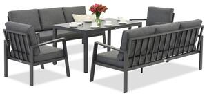 Zakintos Apetito 8 set in alluminio antracite Garden Point