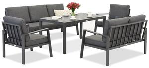 Zakintos Apetito 7 set in alluminio antracite Garden Point