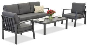 Set in technorattan Zakintos Coffee 5 antracite Garden Point