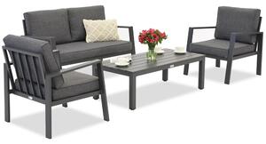 Zakintos Coffee 4 set alluminio antracite Garden Point