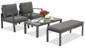 Zakintos Set di mobili da terrazza con panca antracite Garden Point