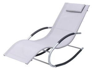 Set di due sedie a dondolo da giardino Orlando Garden Point grigio