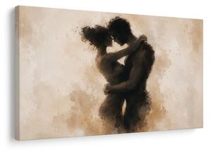 Quadro su tela – Tenero abbraccio degli amanti