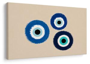 Quadro su tela – Occhi blu portafortuna
