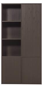 Mobile componibile marrone scuro in pino massiccio 108x215 cm Meggy – WOOOD