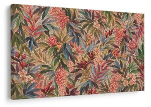 Quadro su tela – Fiori e foglie esotici