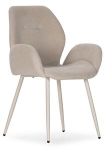 Set di sedie da pranzo beige in imbottito 2 pz Ansu – Marckeric