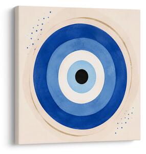 Quadro su tela – Occhio talismanico blu astratto