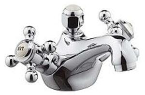 Kludi Adlon - Miscelatore per lavabo con due rubinetti, con bocca di erogazione, cromo 510120520