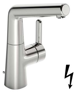 Hansa Designo - Miscelatore da lavabo, per scaldabagni non pressurizzati, con sistema di scarico e braccio di erogazione girevole, cromo 51211183