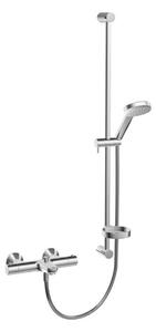 Hansa Unita - Miscelatore termostatico per vasca da bagno, con accessori, ECO, 2 utenze, cromo 48372131