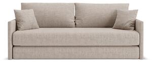 Divano marrone chiaro allungabile con rivestimento in ciniglia 209 cm Shannon – Cosmopolitan Design
