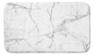 Tappetino per il bagno bianco/grigio in tessuto 45x75 cm Marbre – douceur d'intérieur