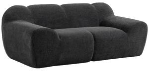 HOMCOM Divano 2 Posti in Ciniglia Senza Struttura, Seduta Ampia, Braccioli Larghi, 174x91x61cm, Grigio Scuro | Aosom Italy