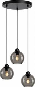 Lampadario a sospensione con filo UNO 3xE27/60W/230V nero