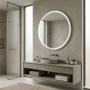Specchio LED SOFT con doppia illuminazione decorativa – Ø100 cm