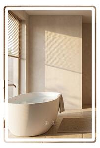 Specchio LED MARLO con illuminazione ambient – 70x50 cm
