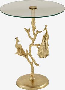 Tavolino da 60 cm, design dorato, moderno, per soggiorno - ACQUISTA ORA