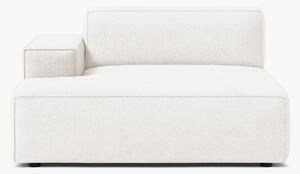Modulo chaise longue Jodie con bracciolo in bouclé Baloo – L162 cm