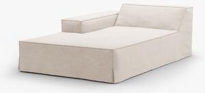 Modulo chaise longue Jodie con bracciolo e copertura in tessuto Lins – L162 cm