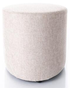 Pouf Doti B Brego in tessuto beige chiaro – 38x38x42 cm
