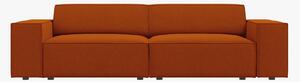 Divano modulare Jodie 3 posti in tessuto Megan – L204 cm