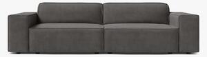 Divano modulare Jodie 3 posti in velluto – L204 cm