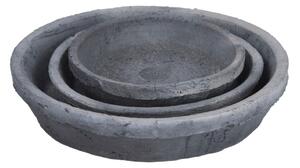 Piattini per vasi in set di 3 pezzi in terracotta ø 10 cm - Esschert Design