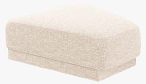 Pouf modulare angolare Miley in tessuto strutturato – L88 cm