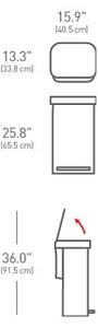 Bidone a pedale in acciaio inox 45 l - simplehuman