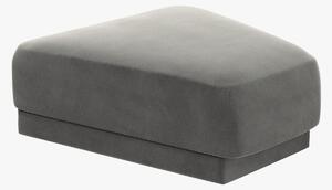 Pouf modulare angolare Miley in velluto – L88 cm