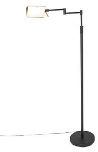 Lampada da terra di design nera con LED e dimmer touch - Notia