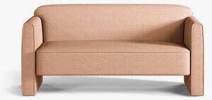 Divano Abby 2 posti in tessuto strutturato – 140x80x69 cm