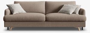 Divano letto Naomi 3 posti con contenitore in tessuto strutturato – L233 cm