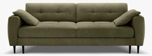 Divano letto Bemy 3 posti con contenitore in velluto – L242 cm