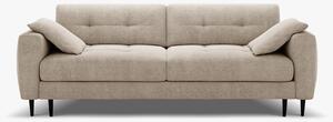 Divano letto Bemy 3 posti con contenitore in tessuto strutturato – L242 cm