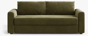 Divano letto David 3 posti con materasso in velluto – L194 cm