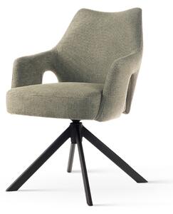 Sedia girevole Vesper verde/nero – 58x62x84 cm