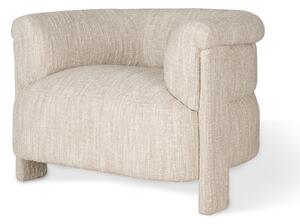 Poltrona girevole Alaska beige chiaro – 97x89x70 cm